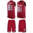 Nike Atlanta Falcons #81 Hayden Hurst Red Team Color Mens Stitched NFL Limited Tank Top Suit Jersey
