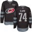 Adidas Carolina Hurricanes #74 Jaccob Slavin Black 1917-2017 100th Anniversary Stitched NHL Jersey