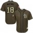St.Louis Cardinals #18 Carlos Martinez Green Salute to Service Stitched Youth MLB Jersey