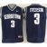 Hoyas #3 Allen Iverson Navy Blue Basketball Stitched NCAA Jersey