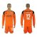 Oporto #12 I.Casillas Orange Goalkeeper Long Sleeves Soccer Club Jersey