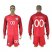 England Personalized Away Long Sleeve Soccer Country Jersey