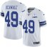 Nike Dallas Cowboys #49 Jamize Olawale White Mens Stitched With Established In 1960 Patch NFL Vapor Untouchable Limited Jersey