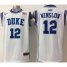 Duke Blue Devils #12 Justise Winslow White Stitched Basketball NCAA Jersey