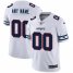 New England Patriots Custom Nike White Team Logo Vapor Limited NFL Jersey