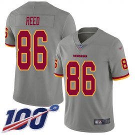 Nike Washington Football Team #86 Jordan Reed Gray Mens Stitched NFL Limited Inverted Legend 100th Season Jersey