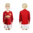 Manchester United Blank Home Long Sleeves Kid Soccer Club Jersey