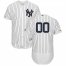 New York Yankees Majestic Home Flex Base Authentic Collection Custom Jersey White