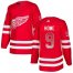 Adidas Detroit Red Wings #9 Gordie Howe Red Home Authentic Drift Fashion Stitched NHL Jersey