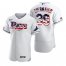 Tampa Bay Rays #39 Kevin Kiermaier Mens Nike White Fluttering USA Flag Limited Edition Authentic MLB Jersey