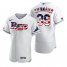 Tampa Bay Rays #39 Kevin Kiermaier Mens Nike White Fluttering USA Flag Limited Edition Authentic MLB Jersey