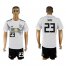 Germany #23 Sane White Home Soccer Country Jersey