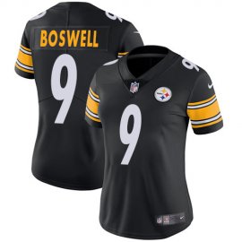 Nike Pittsburgh Steelers #9 Chris Boswell Black Team Color Womens Stitched NFL Vapor Untouchable Limited Jersey
