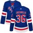 Adidas New York Rangers #36 Mats Zuccarello Royal Blue Home Authentic Womens Stitched NHL Jersey
