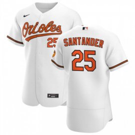 Baltimore Orioles #25 Anthony Santander Mens Nike White Home 2020 Authentic Player MLB Jersey