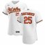 Baltimore Orioles #25 Anthony Santander Mens Nike White Home 2020 Authentic Player MLB Jersey