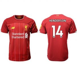 Liverpool #14 Henderson Red Home Soccer Club Jersey