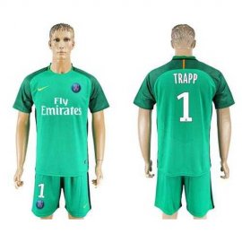 Paris Saint-Germain #1 Trapp Green Goalkeeper Soccer Club Jersey