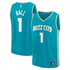 LaMelo Ball Charlotte Hornets Fanatics Branded Unisex 2023/24 Fast Break Jersey – Teal – City Edition