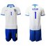 Brazil #1 Alisson White Soccer Country Jersey