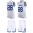 Nike Dallas Cowboys #28 Darren Woodson White Mens Stitched NFL Limited Tank Top Suit Jersey