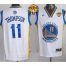 Warriors #11 Klay Thompson White The Finals Patch Stitched Revolution 30 NBA Jersey