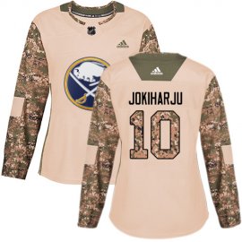Adidas Buffalo Sabres #10 Henri Jokiharju Camo Authentic 2017 Veterans Day Womens Stitched NHL Jersey