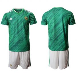 Northern Ireland Blank Green Home Soccer Country Jersey