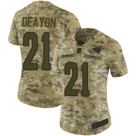 Nike Los Angeles Rams #21 Donte Deayon Camo Womens Stitched NFL Limited 2018 Salute To Service Jersey