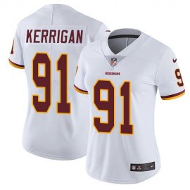 Nike Washington Football Team #91 Ryan Kerrigan White Womens Stitched NFL Vapor Untouchable Limited Jersey