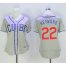 Chicago Cubs #22 Jason Heyward Grey Womens Alternate Road Stitched MLB Jersey