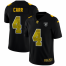 Las Vegas Raiders #4 Derek Carr Mens Black Nike Golden Sequin Vapor Limited NFL Jersey