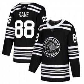 Chicago Blackhawks #88 Patrick Kane Mens Adidas Black Alternate 2019-20 Authentic Player NHL Jersey