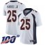 Nike Denver Broncos #25 Chris Harris Jr White Mens Stitched NFL 100th Season Vapor Limited Jersey