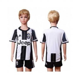 Juventus Blank Home Kid Soccer Club Jersey