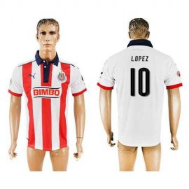 Guadalajara #10 Lopez Home Soccer Club Jersey