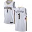 Pelicans #1 Zion Williamson White Youth Basketball Swingman Association Edition Jersey