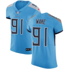 Nike Tennessee Titans #91 Cameron Wake Light Blue Alternate Mens Stitched NFL Vapor Untouchable Elite Jersey
