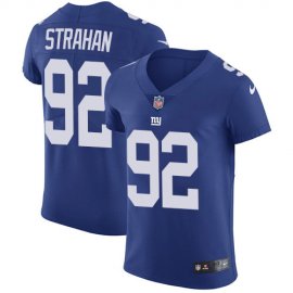 Nike New York Giants #92 Michael Strahan Royal Blue Team Color Mens Stitched NFL Vapor Untouchable Elite Jersey