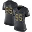 Nike Cleveland Browns #95 Myles Garrett Black Womens Stitched NFL Limited 2016 Salute to Service Jersey