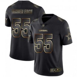 Nike Dallas Cowboys #55 Leighton Vander Esch Black/Gold Mens Stitched NFL Vapor Untouchable Limited Jersey