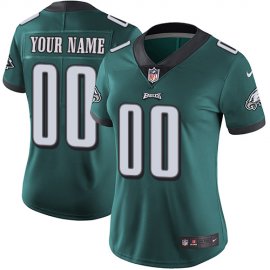 Nike Philadelphia Eagles Customized Midnight Green Team Color Stitched Vapor Untouchable Limited Womens NFL Jersey