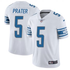 Nike Detroit Lions #5 Matt Prater White Mens Stitched NFL Vapor Untouchable Limited Jersey