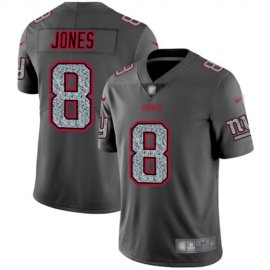 Nike New York Giants #8 Daniel Jones Gray Static Mens Stitched NFL Vapor Untouchable Limited Jersey