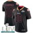 Nike San Francisco 49ers #10 Jimmy Garoppolo Lights Out Black Super Bowl LIV 2020 Mens Stitched NFL Limited Rush Jersey
