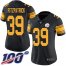 Nike Pittsburgh Steelers #39 Minkah Fitzpatrick Black Womens Stitched NFL Limited Rush 100th Season Jersey