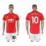 Manchester United #10 Rooney Red Home Soccer Club Jersey