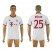 Bayern Munchen #25 Muller White Soccer Club Jersey