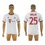 Bayern Munchen #25 Muller White Soccer Club Jersey
