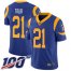 Nike Los Angeles Rams #21 Aqib Talib Royal Blue Alternate Mens Stitched NFL 100th Season Vapor Limited Jersey